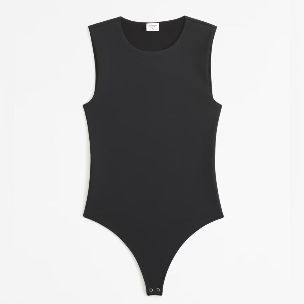 Abercrombie Soft AF Black Bodysuit